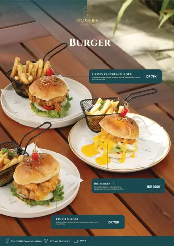 Menu Dovers halaman 29: Burger