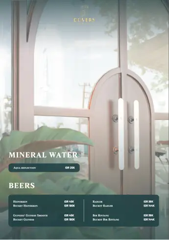 Menu Dovers halaman 43: Mineral & Other Drinks